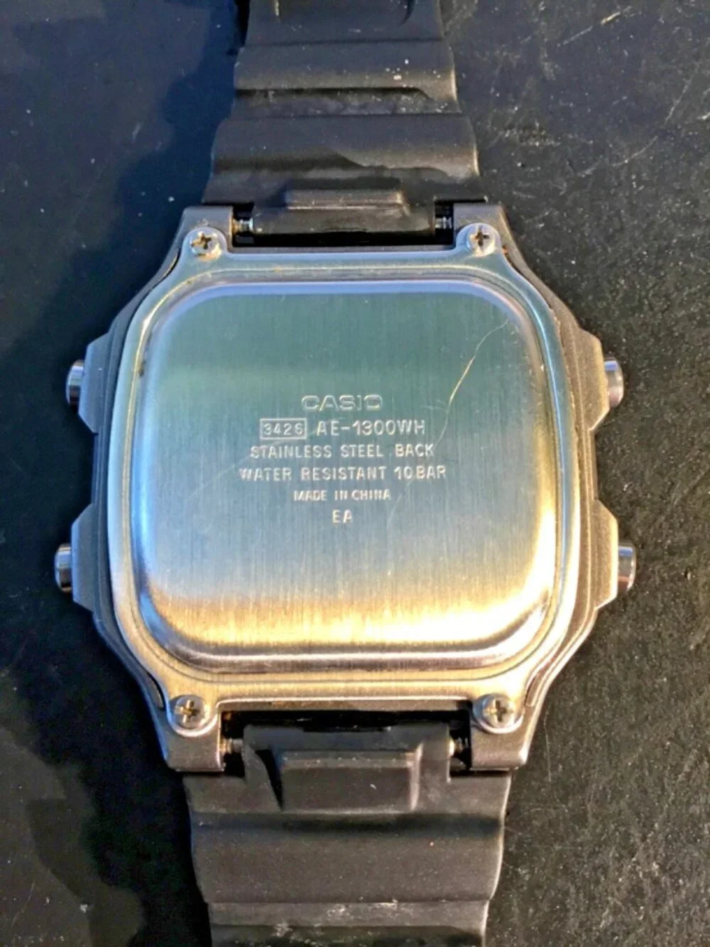 Casio AE-1300W Digital Sport Watch WR100 9 Timer Alarm Chrono=new battery